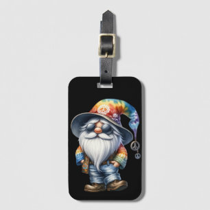 Etiqueta De Bagagem Hippy Gnomo