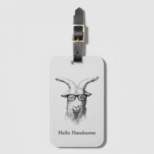 Etiqueta De Bagagem Hipster Goat Hello Bonitão