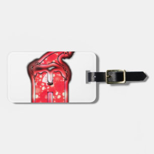 Etiqueta De Bagagem Ho Ho! Santa Claus Chapéu Feliz Estrela de Natal.p