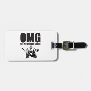 Etiqueta De Bagagem Hockey OMG Um Magnífico Goalie