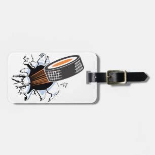 Etiqueta De Bagagem Hockey Puck Breakout