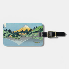 Etiqueta De Bagagem Hokusai - O Monte Fuji Reflete no lago Kawaguchi