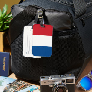 Etiqueta De Bagagem Holanda Flag Souvenir Modern