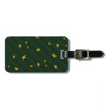 Holiday Green Yellow Stripe Star Christmas 