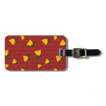 Holiday Red Gold Stripe Bells Christmas