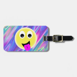 Etiqueta De Bagagem holograma de emoji