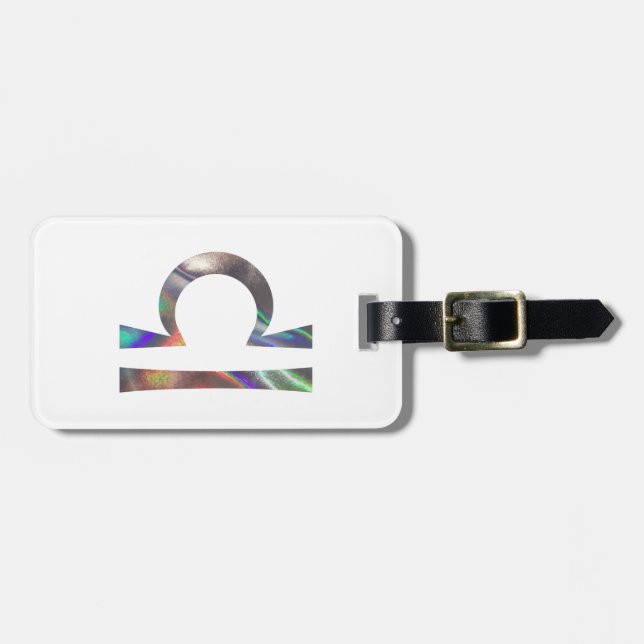 Etiqueta De Bagagem holograma Libra (Frente Horizontal)