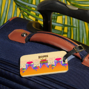 Etiqueta De Bagagem Home Sweet Home Beige