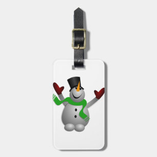 Etiqueta De Bagagem Homem de neve