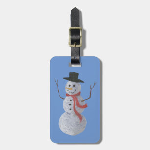 Etiqueta De Bagagem Homem de neve