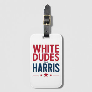 Etiqueta De Bagagem Homens Brancos Para a Eleição de Harris Kamala Har