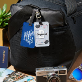 Etiqueta De Bagagem Hóquei no gelo