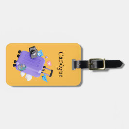 Etiqueta De Bagagem Hora do Texto Personalizado do Viagem