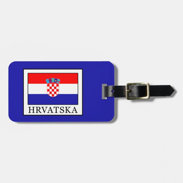 Etiqueta De Bagagem Hrvatska (Frente Horizontal)