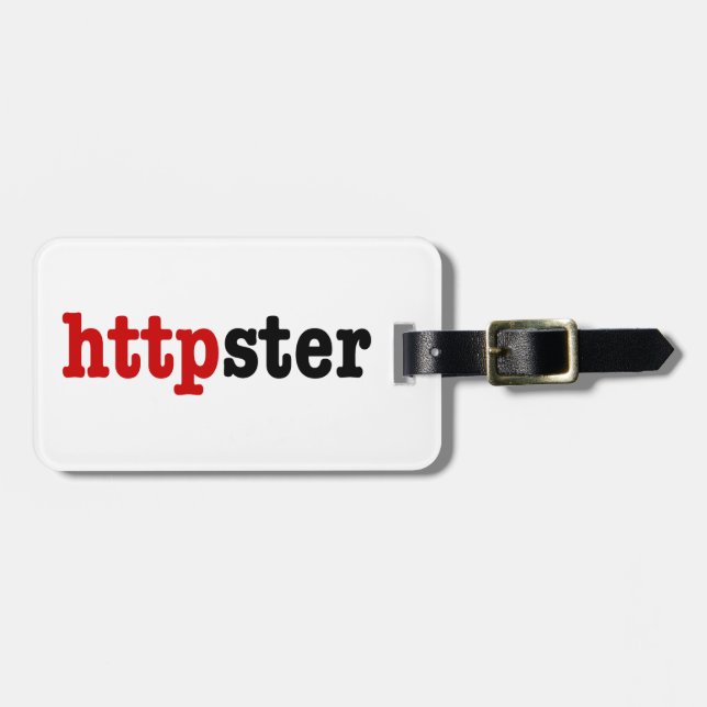 Etiqueta De Bagagem httpster (Frente Horizontal)
