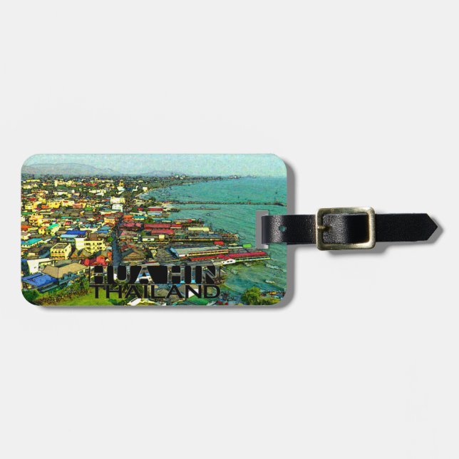 Etiqueta De Bagagem Hua Hin (Frente Horizontal)