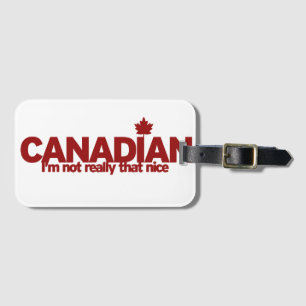 Etiqueta De Bagagem Humor canadense