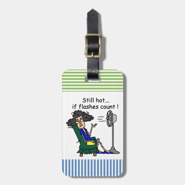 Etiqueta De Bagagem Humor do flash quente (Frente Vertical)