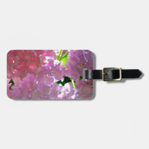 Etiqueta De Bagagem Hydrangeas Rosa Radiantes