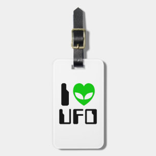 Etiqueta De Bagagem I Alienígena Heart UFO