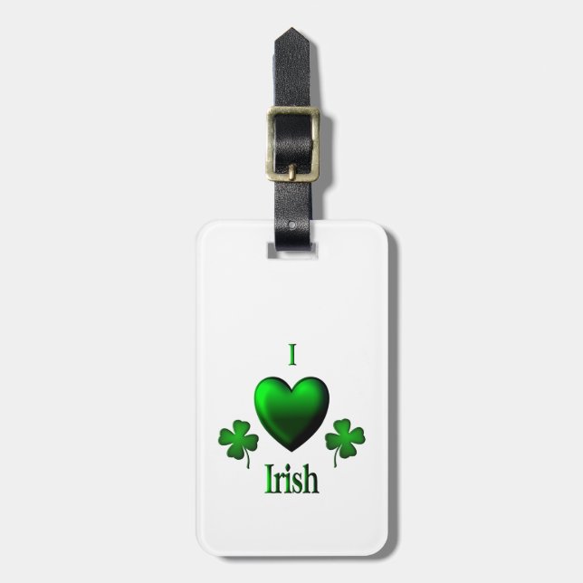 Etiqueta De Bagagem I Heart Irish Earrings (Frente Vertical)