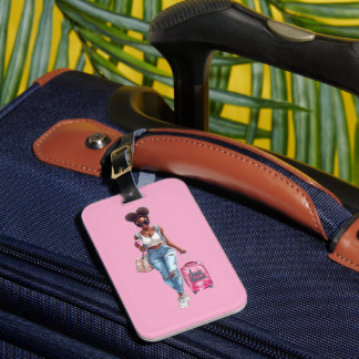 Etiqueta De Bagagem I Love to Travel Luggage Tag
