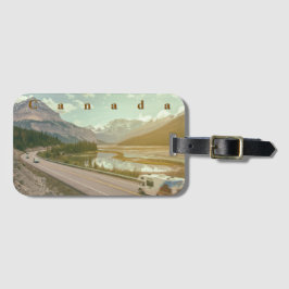 Etiqueta De Bagagem Icefield Parkway Road Canada