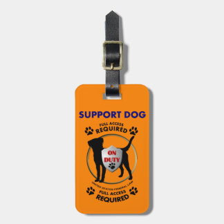 Etiqueta De Bagagem ID do Cão de Suporte