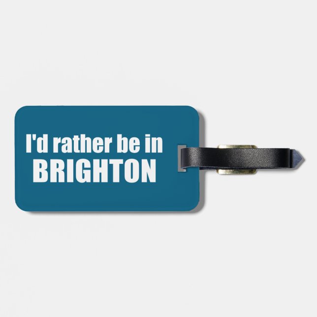 Etiqueta De Bagagem I'd Rather Be In Brighton Utah (Traseira Horizontal)