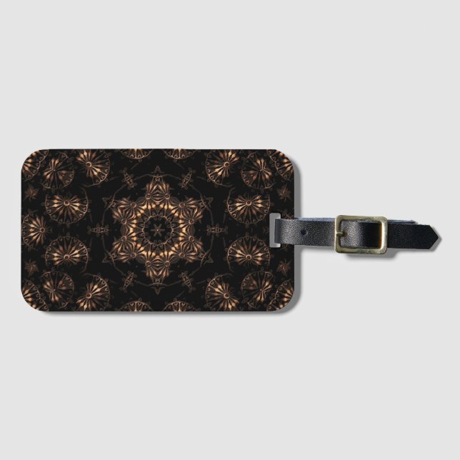 Etiqueta De Bagagem Idade do Bronze Mandala (Frente Horizontal)