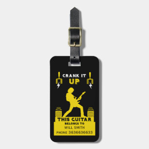 Etiqueta De Bagagem Identificação da propriedade Guitar Case