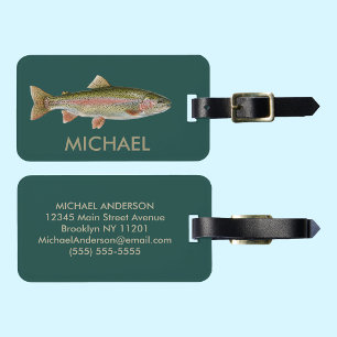 Etiqueta De Bagagem Identificador de Bagagem de Amante de Pesca – Desi