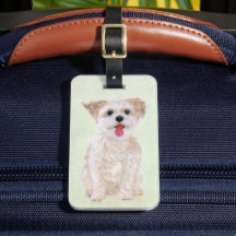 Identificador de Bagagem de Cachorro Morkie