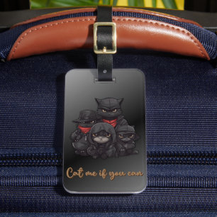 Etiqueta De Bagagem Identificador de Bagagem de Gato Gangster Me Peg