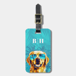 Etiqueta De Bagagem Identificador de Bagagem Golden Retriever