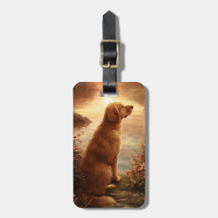 Etiqueta De Bagagem Identificador de Bagagem Golden Retriever