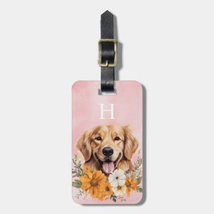 Etiqueta De Bagagem Identificador de Bagagem Golden Retriever