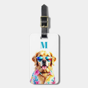 Etiqueta De Bagagem Identificador de Bagagem Golden Retriever