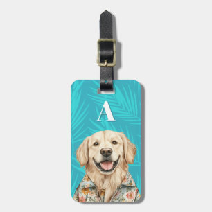 Etiqueta De Bagagem Identificador de Bagagem Golden Retriever