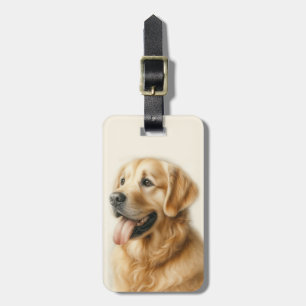 Etiqueta De Bagagem Identificador de Bagagem Golden Retriever