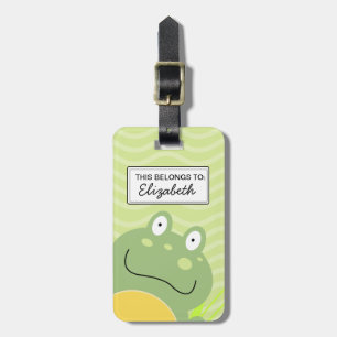 Etiqueta De Bagagem Identificador de Bagagem Personalizável do Sapo Fr