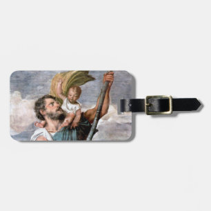 Etiqueta De Bagagem Identificador de Bagagem St. Christopher