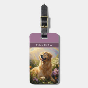 Etiqueta De Bagagem Identificadores de Bagagem de Cachorro Golden Retr