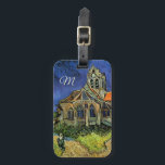 Etiqueta De Bagagem Igreja em Auvers-sur-Oise por Vincent van Gogh<br><div class="desc">A Igreja em Auvers por Vincent van Gogh é uma pintura arquitetônica de apos impressionismo de arte vintage. Uma vista exterior de uma igreja com janelas de vidro manchadas e uma figura caminhando em direção à Capela ao longo de um caminho de pedra. Sobre o artista: Vincent Willem van Gogh...</div>