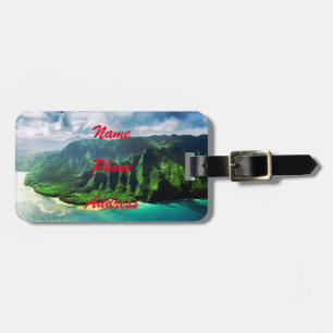 Etiqueta De Bagagem Ilha Cênica de Kauai Havaí
