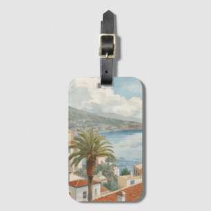 Etiqueta De Bagagem Ilhas Baleares Viagem Francesa Vintage