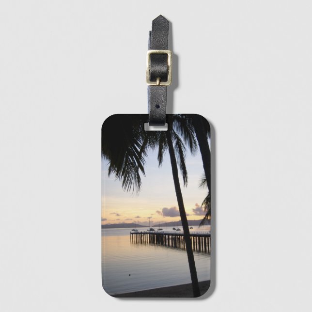 Etiqueta De Bagagem Ilhas Whitsunday Sunset (Frente Vertical)