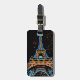 Etiqueta De Bagagem Ilustração da torre Eiffel - Paris, France