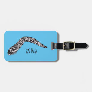 Etiqueta De Bagagem Ilustração de desenho animado de enguia-de-moray