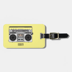Etiqueta De Bagagem Ilustração de desenho de rádio